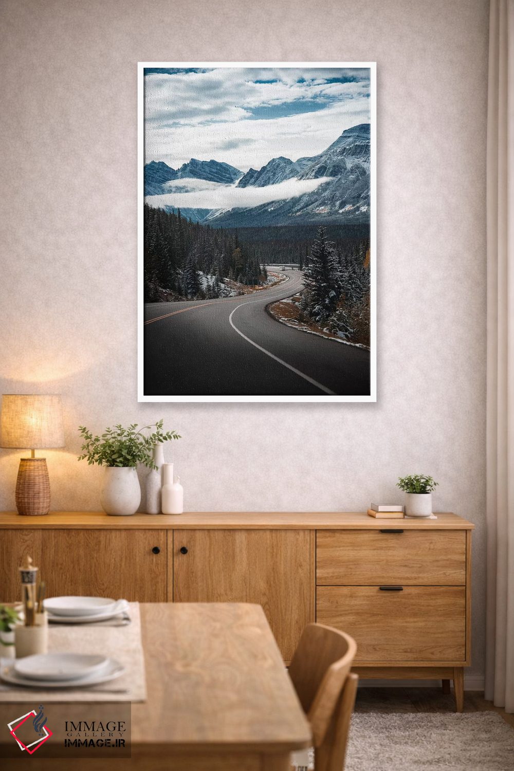 تابلو دکوراتیو رانندگی در برف اثر لوکاس مور - D2W