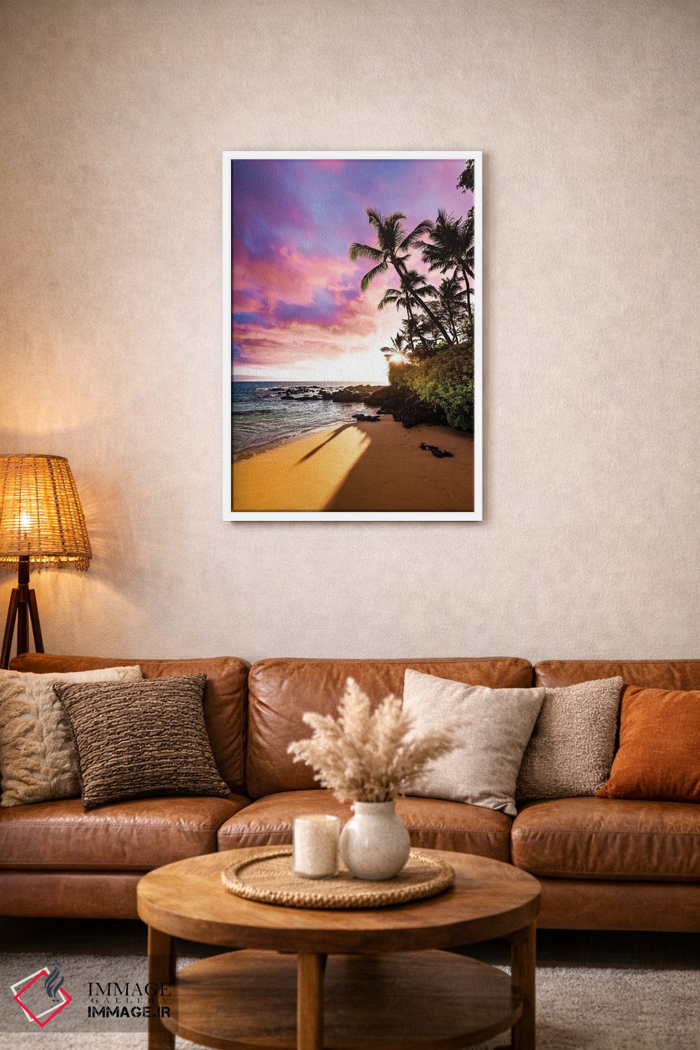 تابلو دکوراتیو ساحل مخفی اثر لوکاس مور - D2W