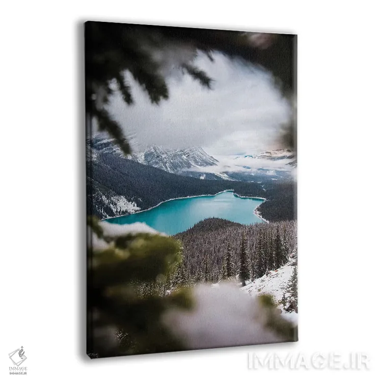 تابلو دکوراتیو میان درختان اثر لوکاس مور - نمای پرسپکتیو محصول