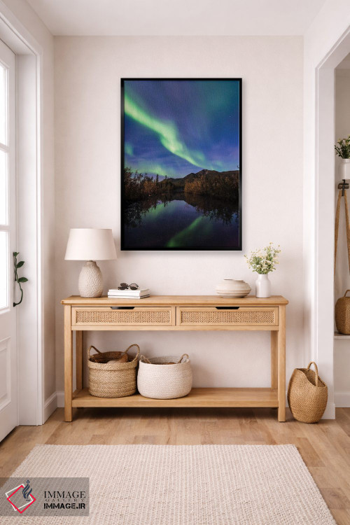 تابلو دکوراتیو انعکاس شفق قطبی اثر لوکاس مور - D5B