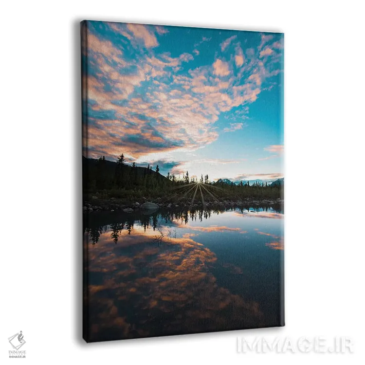 تابلو دکوراتیو انعکاس غروب اثر لوکاس مور - نمای پرسپکتیو محصول