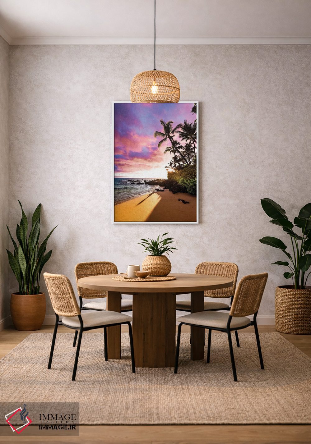 تابلو دکوراتیو ساحل مخفی اثر لوکاس مور - D3W