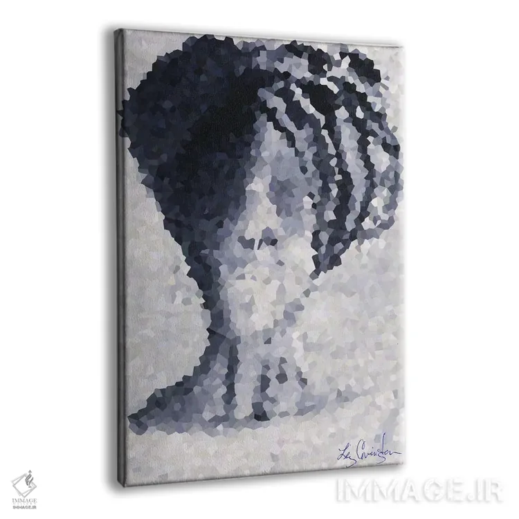 تابلو دکوراتیو ملکه آفریقایی اثر لیز کاوینگتون - نمای پرسپکتیو محصول