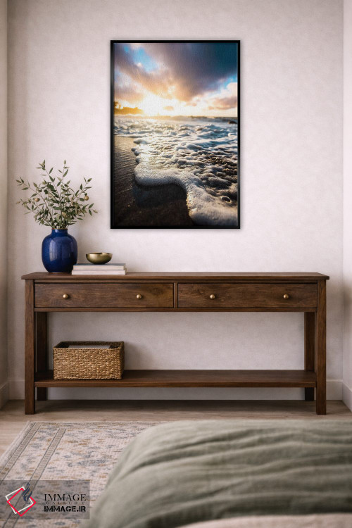 تابلو دکوراتیو طلوع فوم دریا اثر لوکاس مور - D5B
