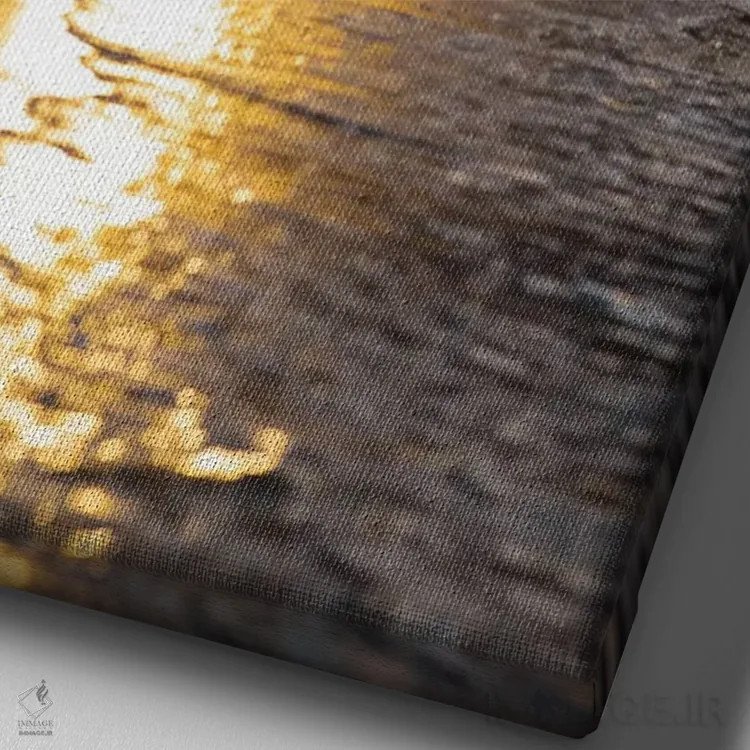 تابلو دکوراتیو غروب گرمسیری اثر لوکاس مور - نمای نزدیک بافت بوم