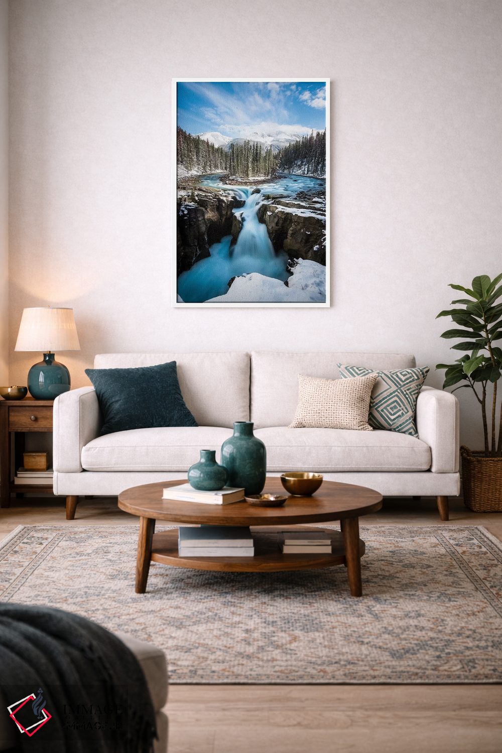 تابلو دکوراتیو آبشار برفی سانوآپتا اثر لوکاس مور - D3W