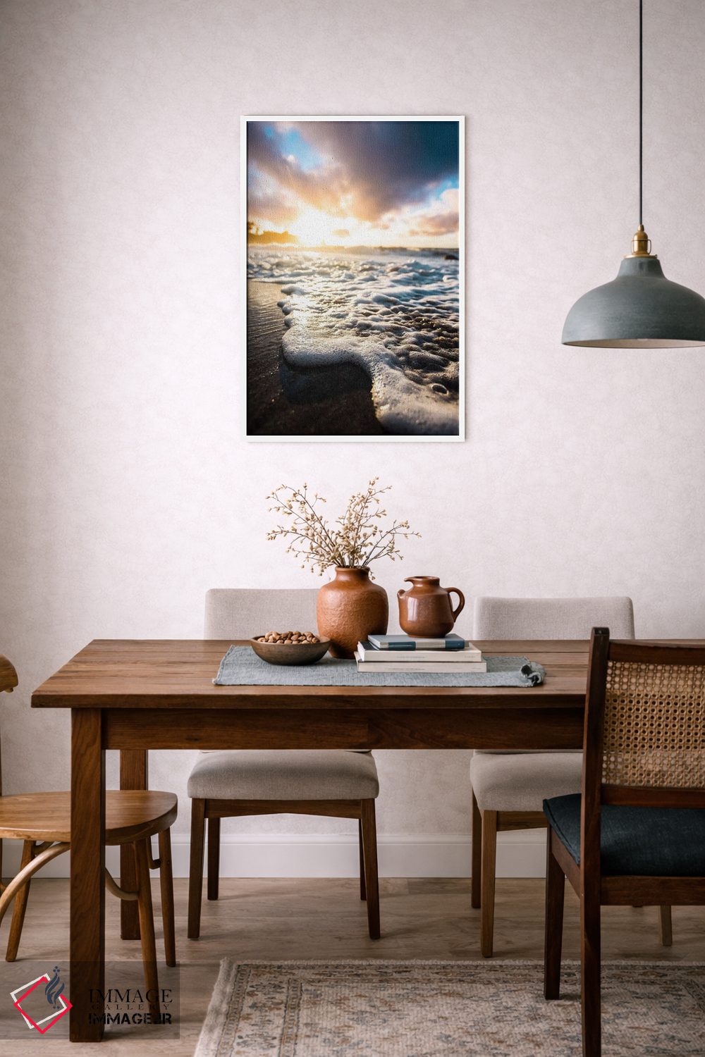 تابلو دکوراتیو طلوع فوم دریا اثر لوکاس مور - D6W