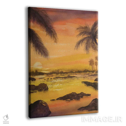 تابلو دکوراتیو غروب مطبوع اثر لیز کاوینگتون - نمای پرسپکتیو محصول