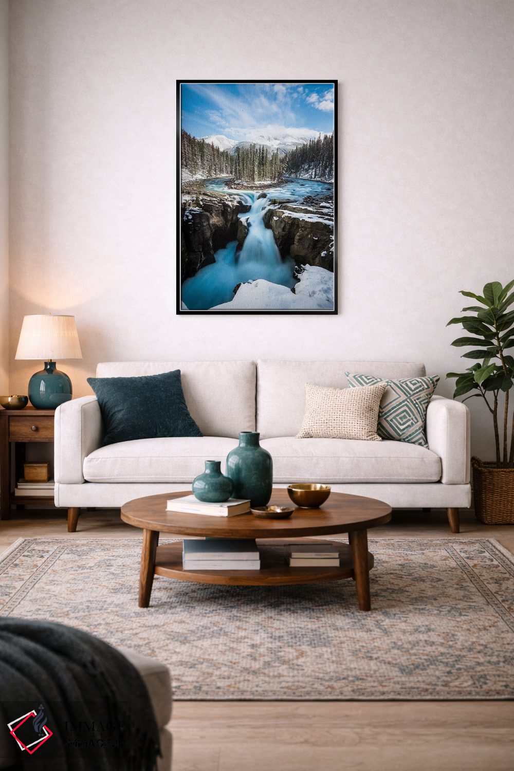 تابلو دکوراتیو آبشار برفی سانوآپتا اثر لوکاس مور - D4B