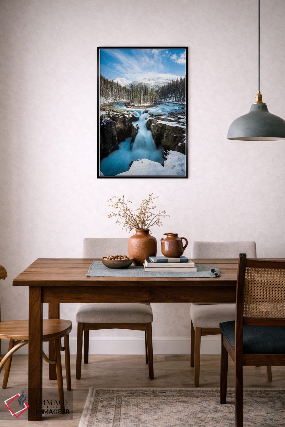 تابلو دکوراتیو آبشار برفی سانوآپتا اثر لوکاس مور - D6B