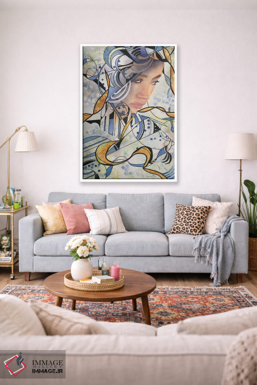 تابلو انتزاعی زن انتزاعی ۲ اثر لیز کاوینگتون - D1W