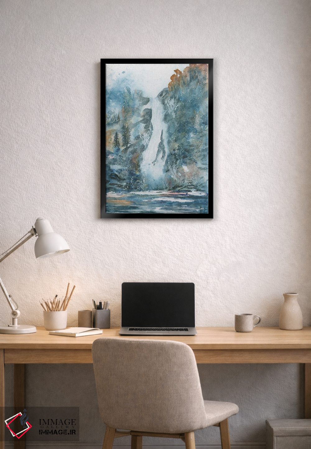 تابلو دکوراتیو آبشار منطقه بکر اثر لیز کاوینگتون - D1B