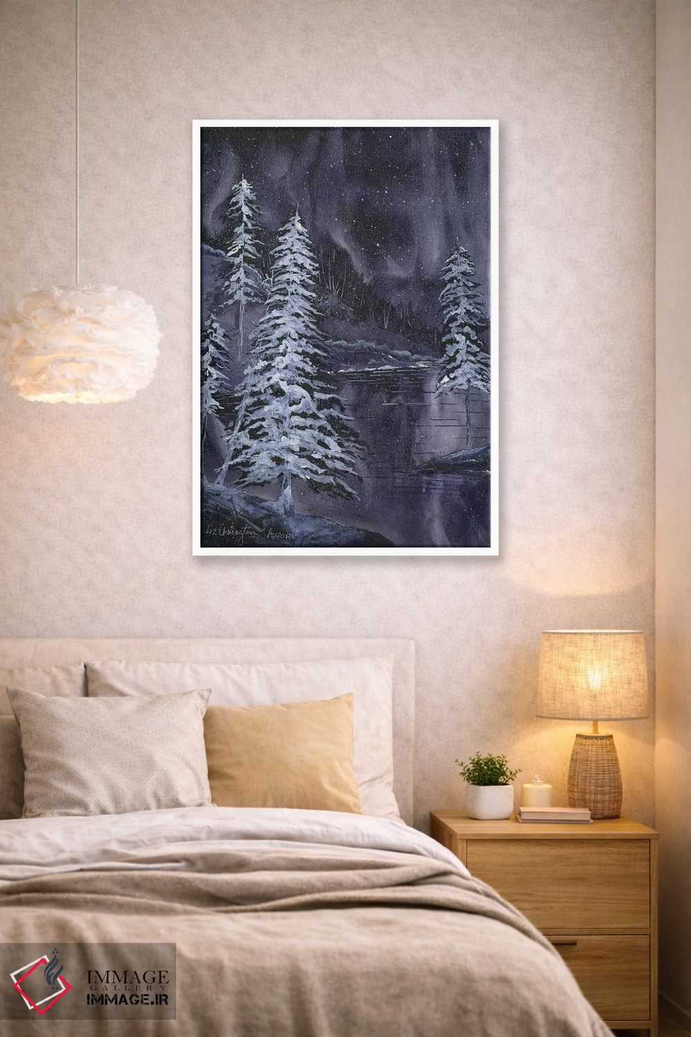 تابلو دکوراتیو شفق قطبی اثر لیز کاوینگتون - D1W