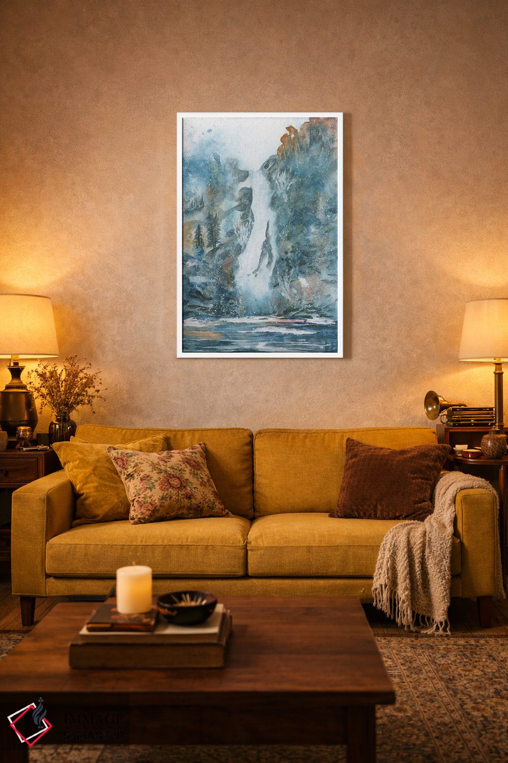 تابلو دکوراتیو آبشار منطقه بکر اثر لیز کاوینگتون - D2W