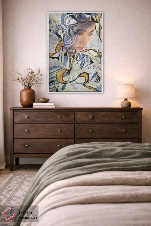 تابلو انتزاعی زن انتزاعی ۲ اثر لیز کاوینگتون - D2W