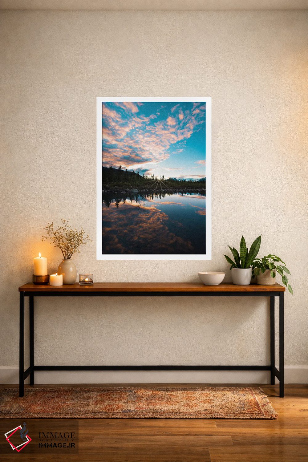 تابلو دکوراتیو انعکاس غروب اثر لوکاس مور - D3W