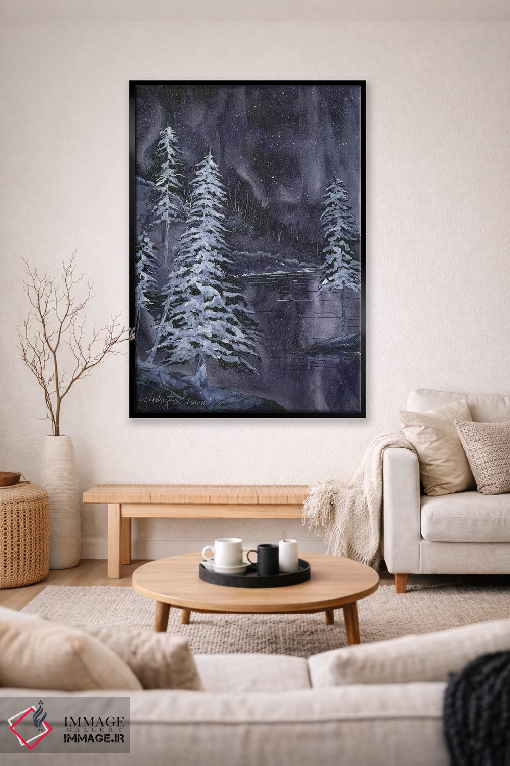 تابلو دکوراتیو شفق قطبی اثر لیز کاوینگتون - D2B