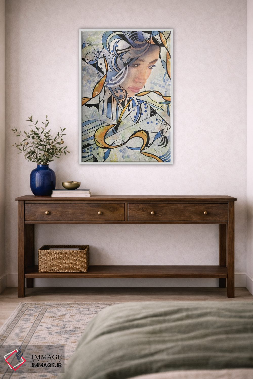 تابلو انتزاعی زن انتزاعی ۲ اثر لیز کاوینگتون - D3W