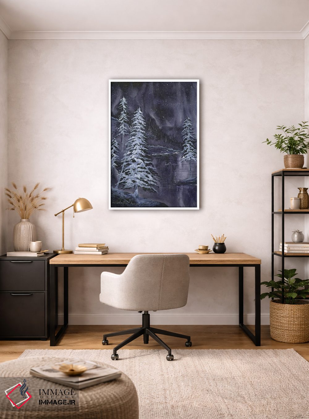 تابلو دکوراتیو شفق قطبی اثر لیز کاوینگتون - D3W