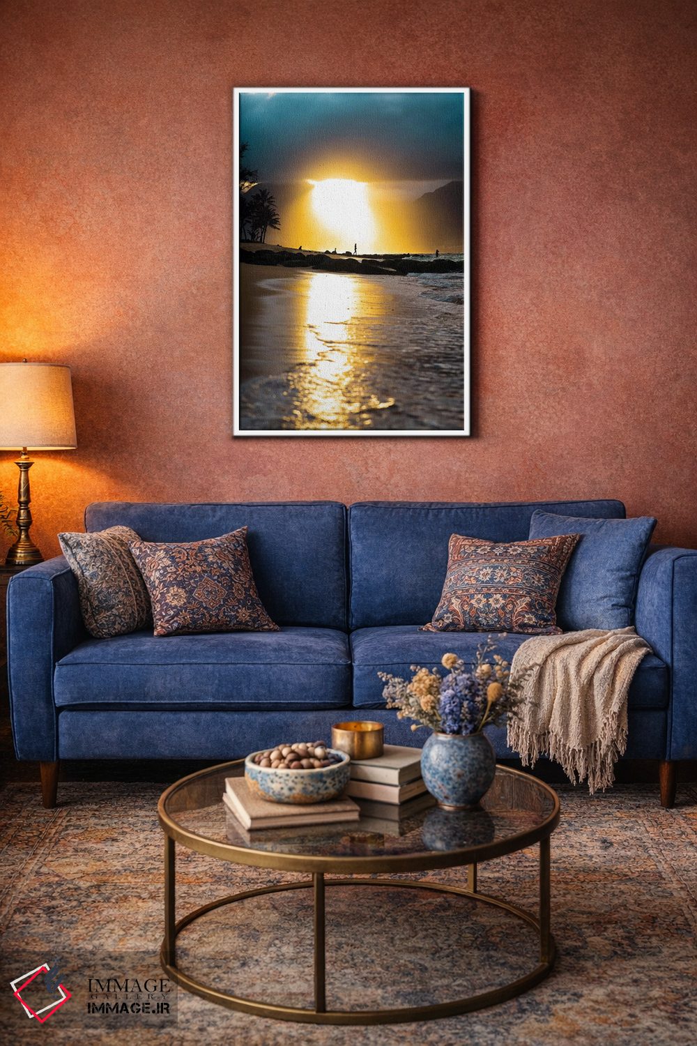تابلو دکوراتیو غروب گرمسیری اثر لوکاس مور - D3W
