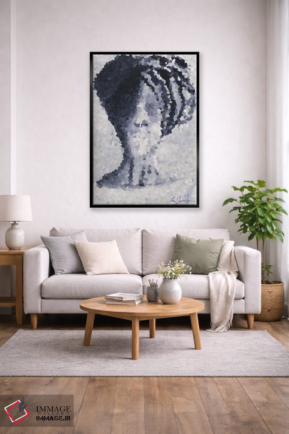 تابلو دکوراتیو ملکه آفریقایی اثر لیز کاوینگتون - D3B