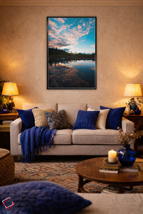 تابلو دکوراتیو انعکاس غروب اثر لوکاس مور - D5B