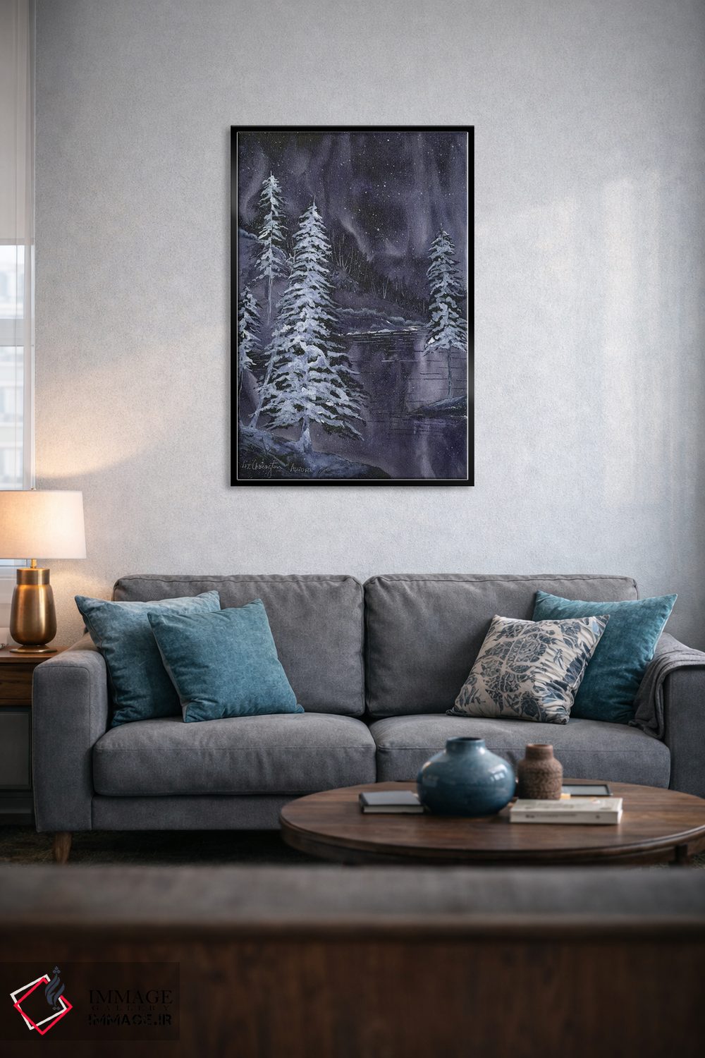 تابلو دکوراتیو شفق قطبی اثر لیز کاوینگتون - D5B