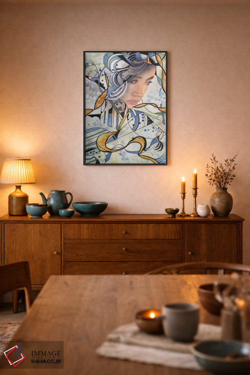 تابلو انتزاعی زن انتزاعی ۲ اثر لیز کاوینگتون - D6B