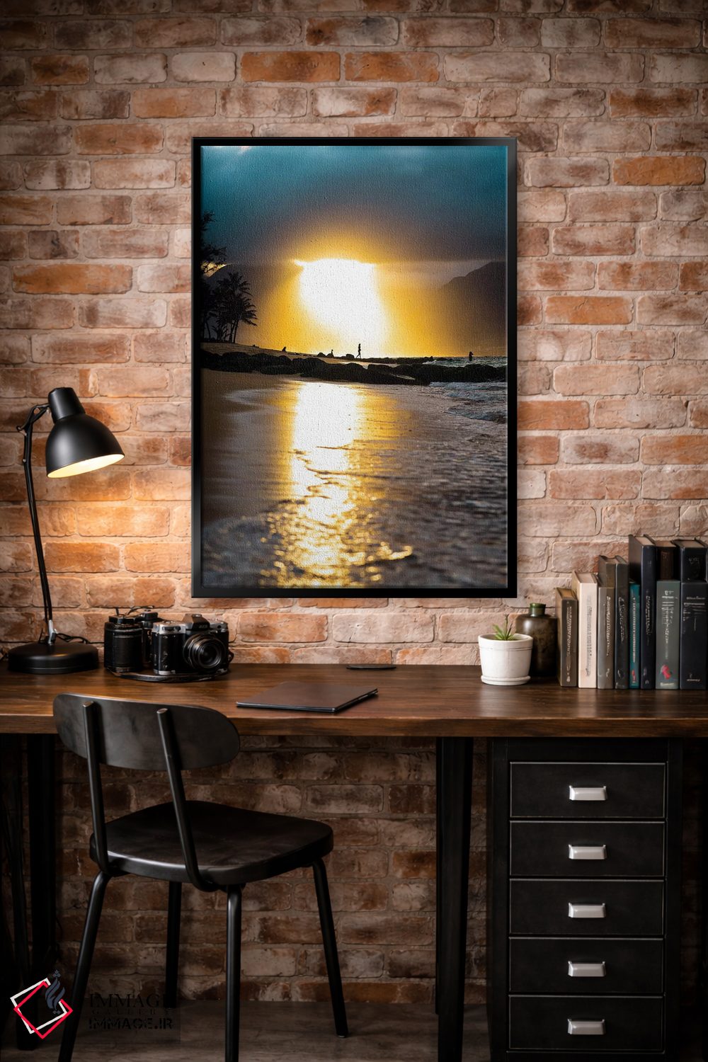 تابلو دکوراتیو غروب گرمسیری اثر لوکاس مور - D4B