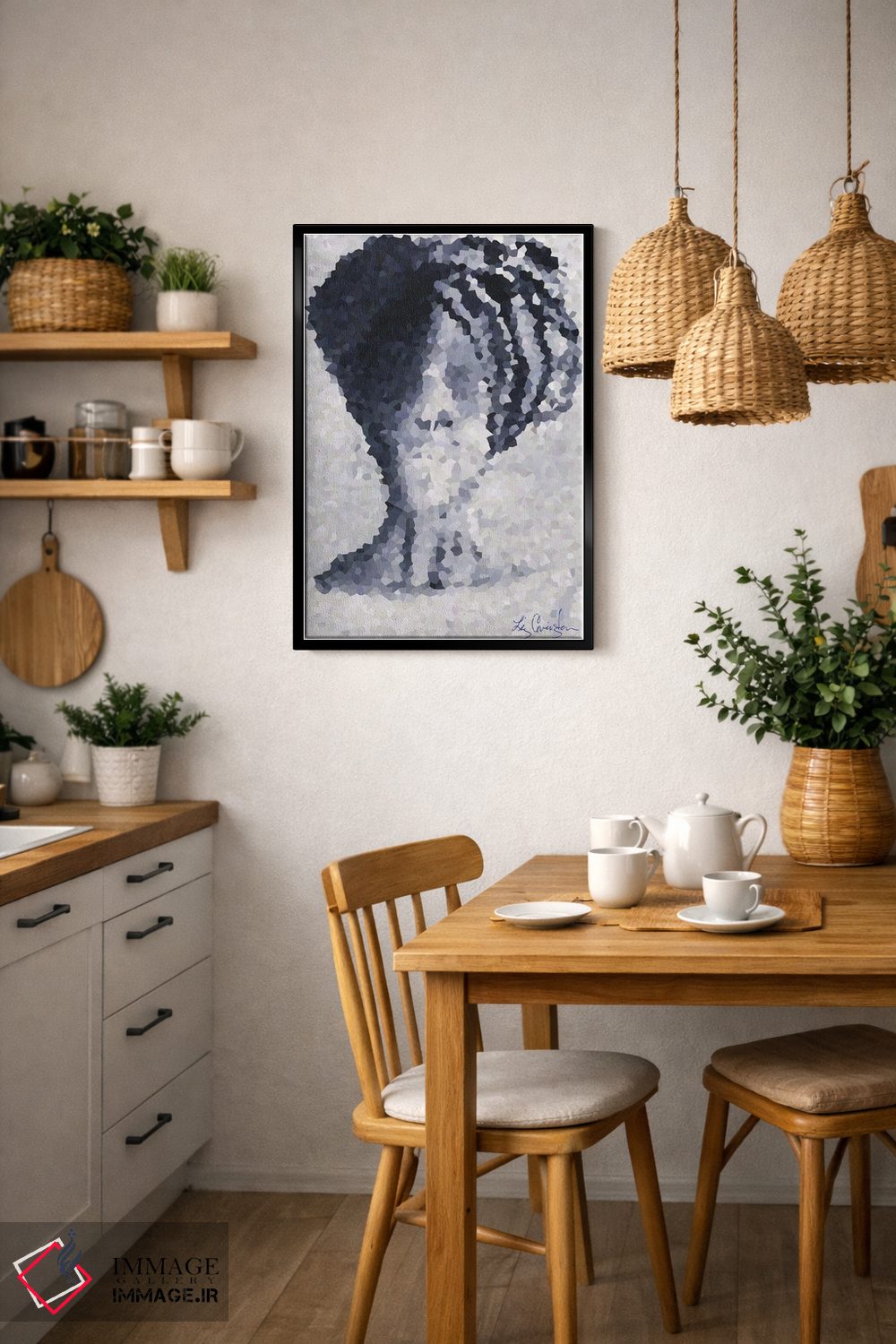 تابلو دکوراتیو ملکه آفریقایی اثر لیز کاوینگتون - D6B