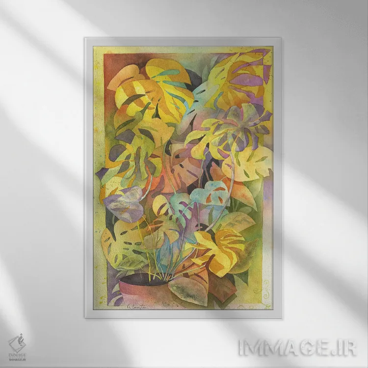 تابلو دکوراتیو جشن اثر لیز کاوینگتون - نمای قابدار سفید