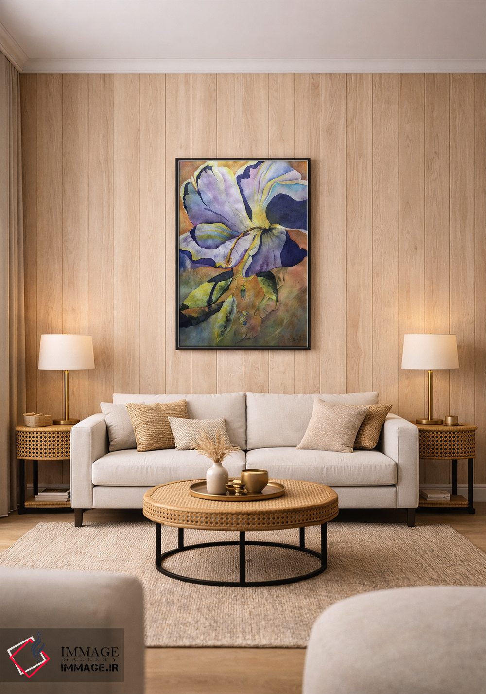تابلو دکوراتیو شکوفه اثر لیز کاوینگتون - D1B