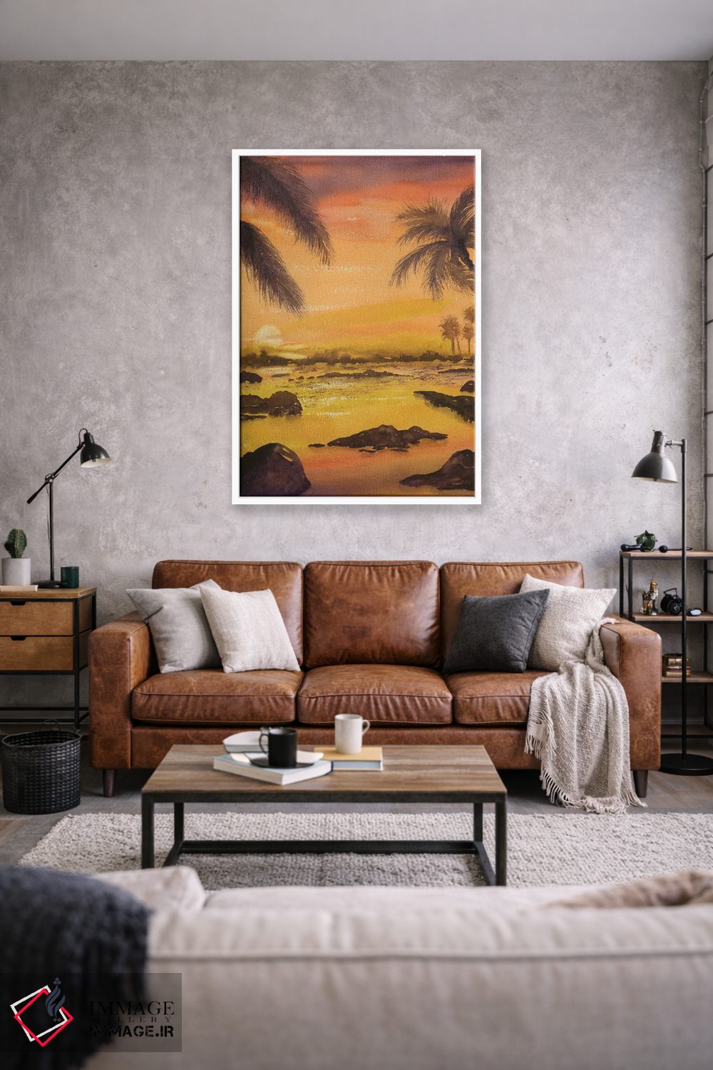 تابلو دکوراتیو غروب مطبوع اثر لیز کاوینگتون - D1W