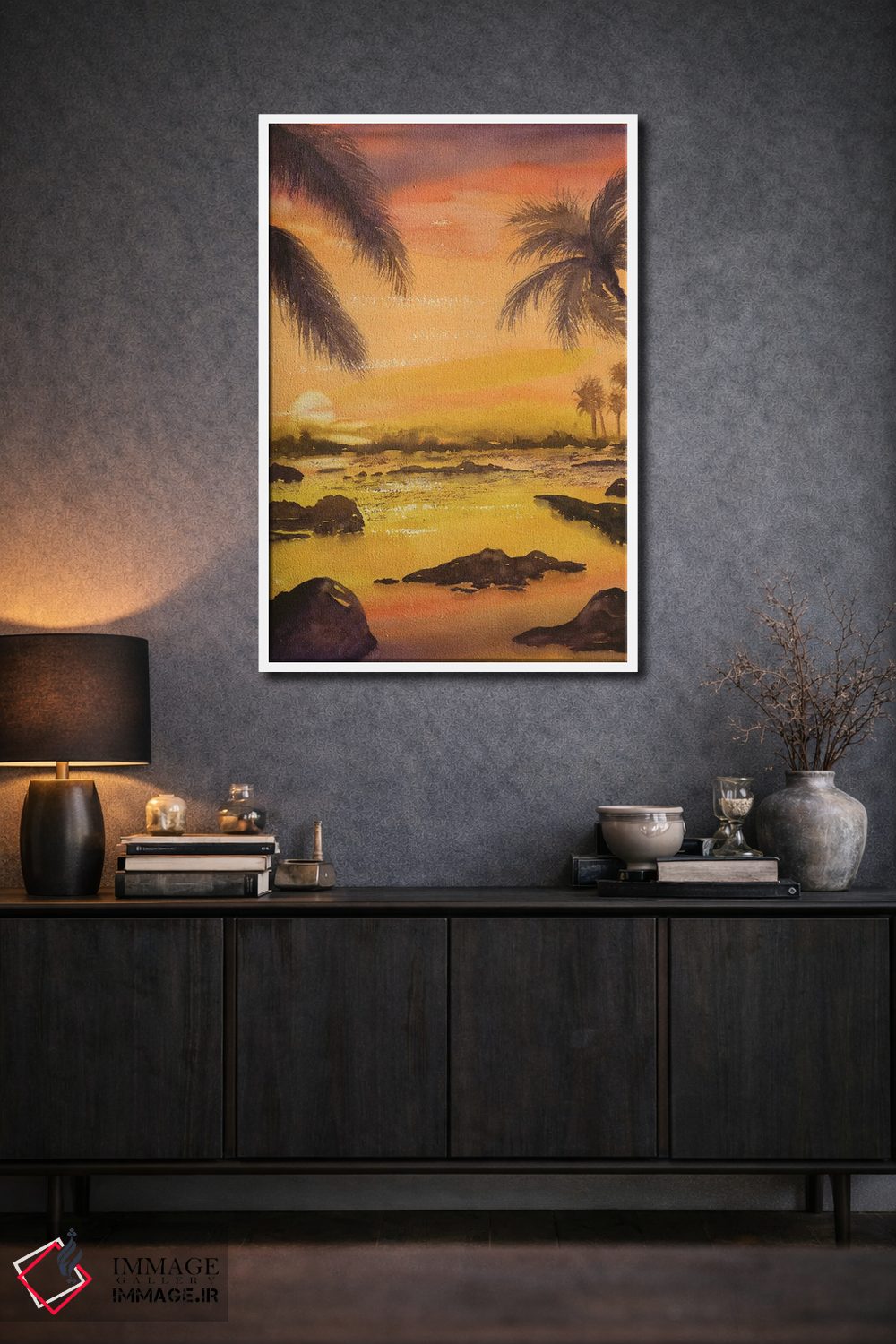 تابلو دکوراتیو غروب مطبوع اثر لیز کاوینگتون - D2W