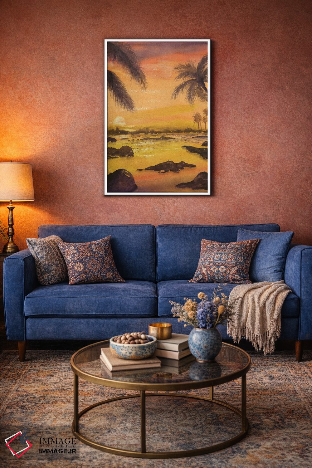 تابلو دکوراتیو غروب مطبوع اثر لیز کاوینگتون - D4W