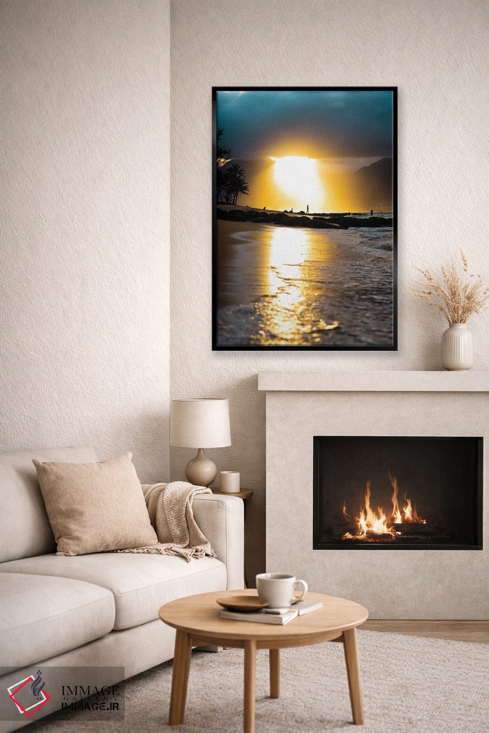 تابلو دکوراتیو غروب گرمسیری اثر لوکاس مور - D6B