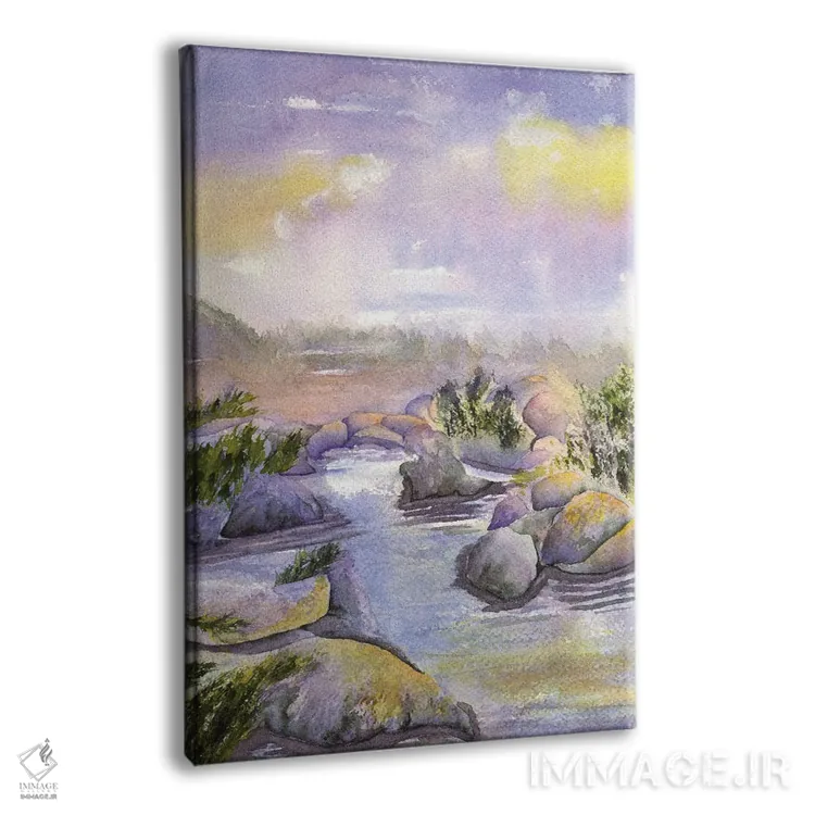 تابلو دکوراتیو جویبار کویری اثر لیز کاوینگتون - نمای پرسپکتیو محصول