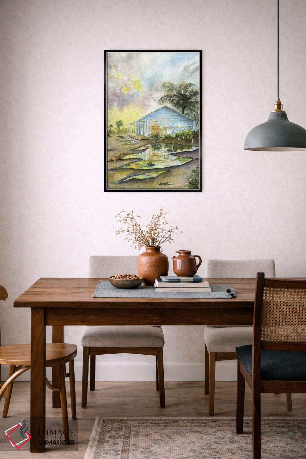 تابلو دکوراتیو غروب کارائیب اثر لیز کاوینگتون - D6B