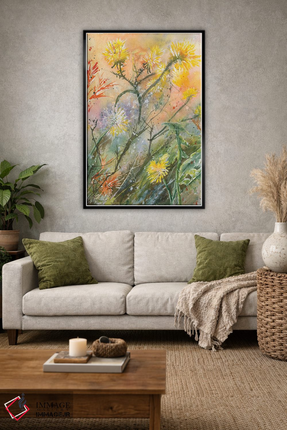 تابلو دکوراتیو قاصدک ها اثر لیز کاوینگتون - D2B