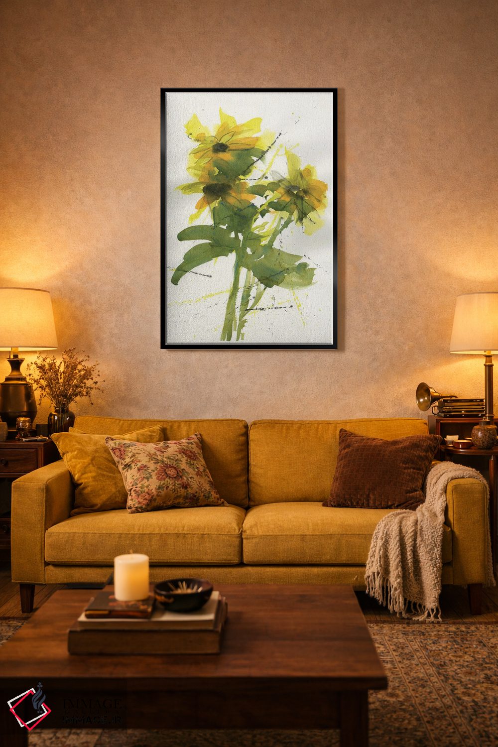 تابلو انتزاعی میناها اثر لیز کاوینگتون - D4B