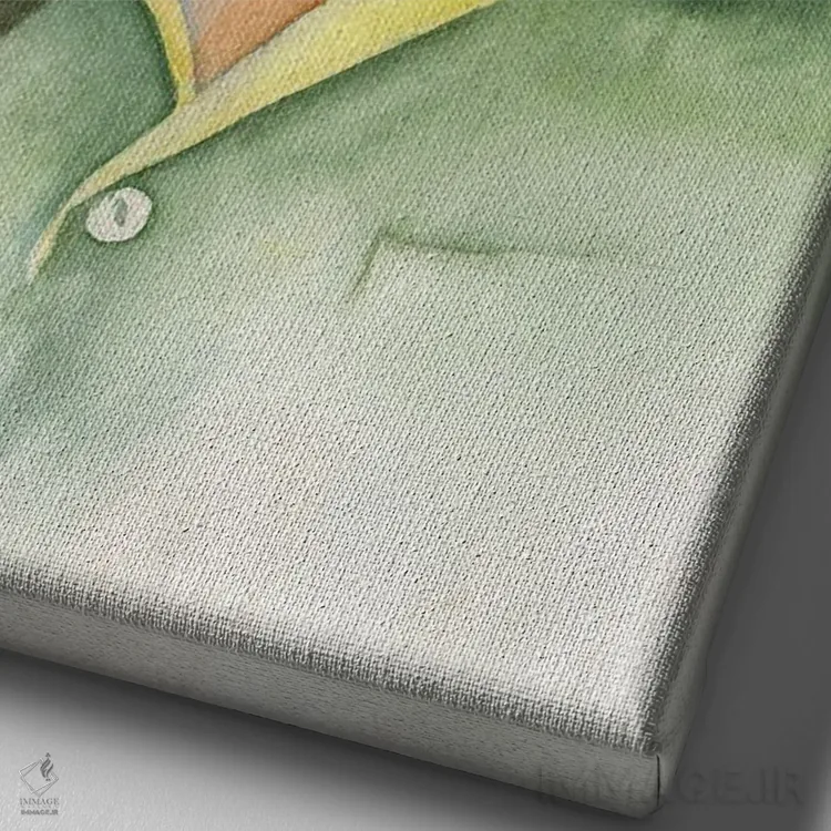 تابلو دکوراتیو غول مهربان اثر لیز کاوینگتون - نمای نزدیک بافت بوم