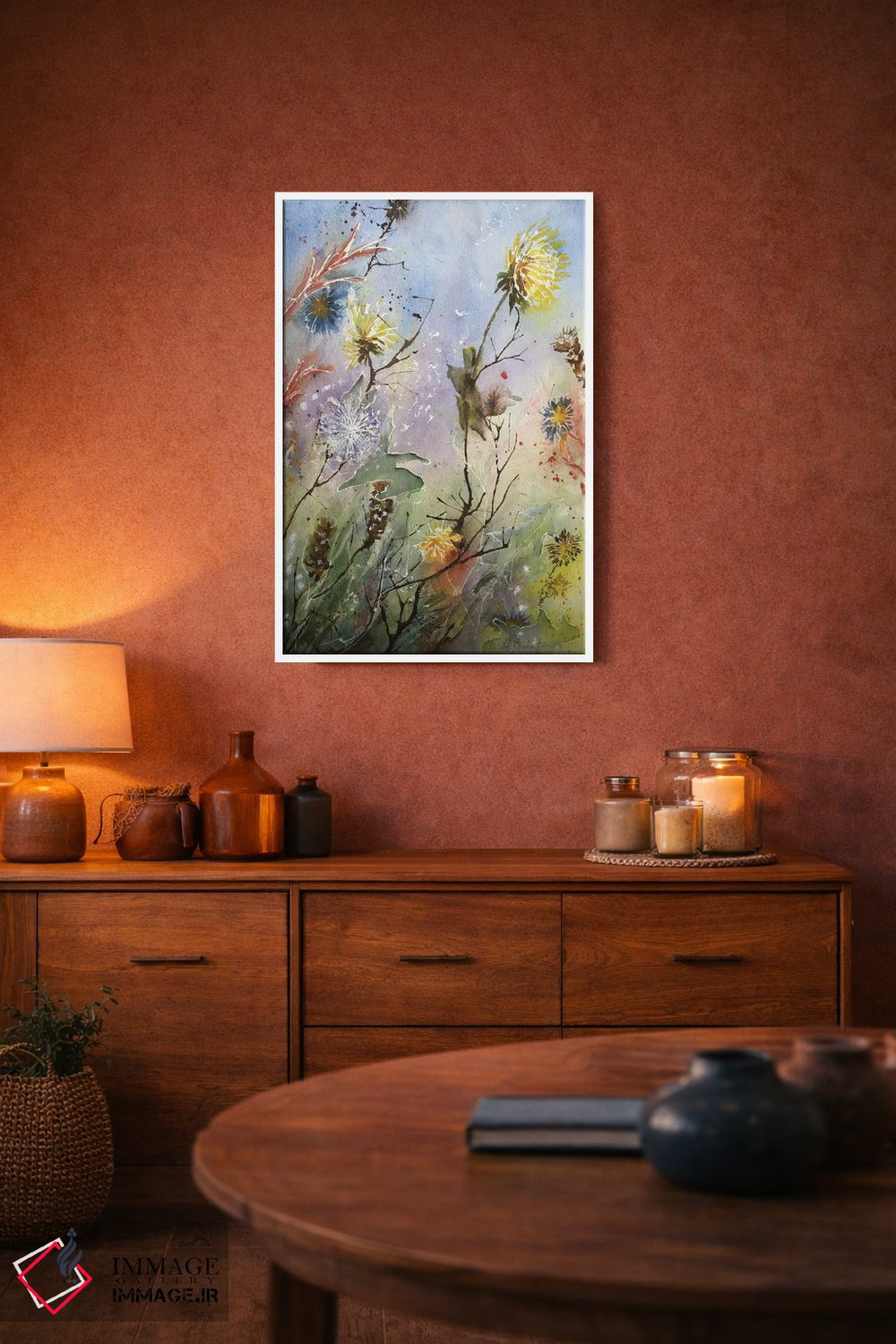 تابلو دکوراتیو قاصدک ها و خارها اثر لیز کاوینگتون - D4W