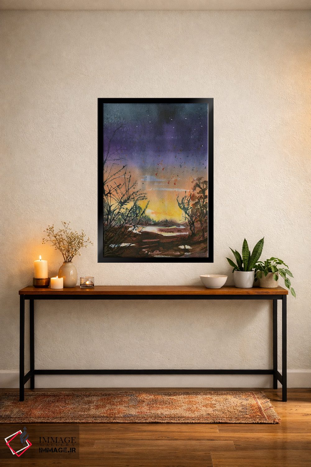 تابلو دکوراتیو غروب کویر اثر لیز کاوینگتون - D5B