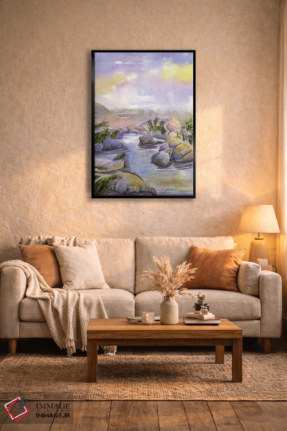 تابلو دکوراتیو جویبار کویری اثر لیز کاوینگتون - D5B