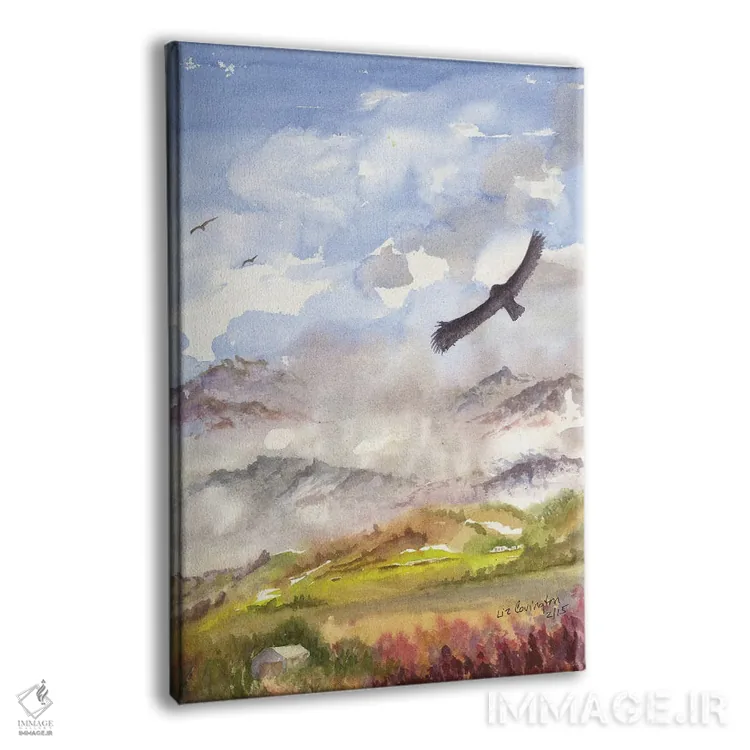 تابلو انتزاعی شکار برای طعمه اثر لیز کاوینگتون - نمای پرسپکتیو محصول