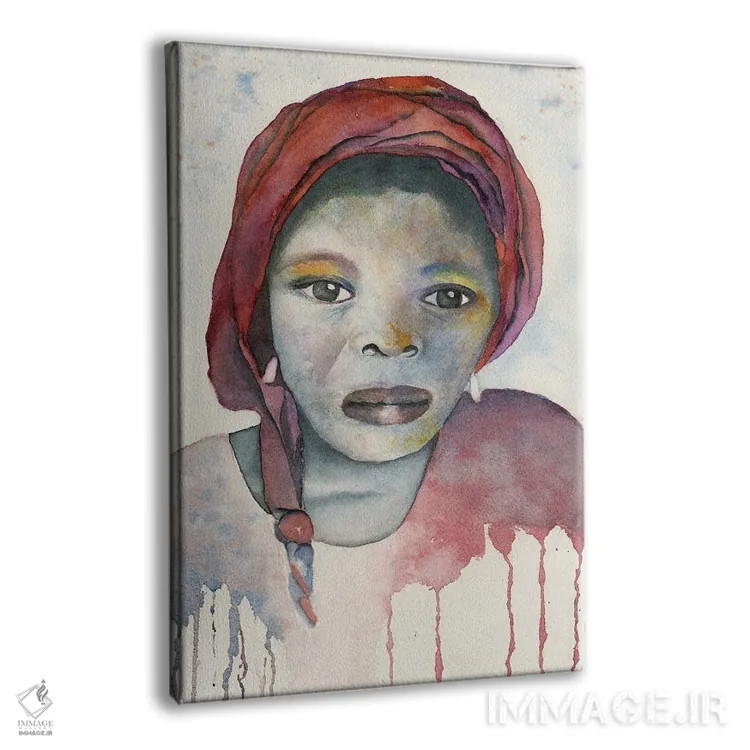 تابلو دکوراتیو دختر خدمتکار نیجریه ای اثر لیز کاوینگتون - نمای پرسپکتیو محصول