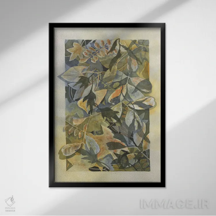 تابلو دکوراتیو پاییز نیوهمپشایر اثر لیز کاوینگتون - نمای قابدار مشکی