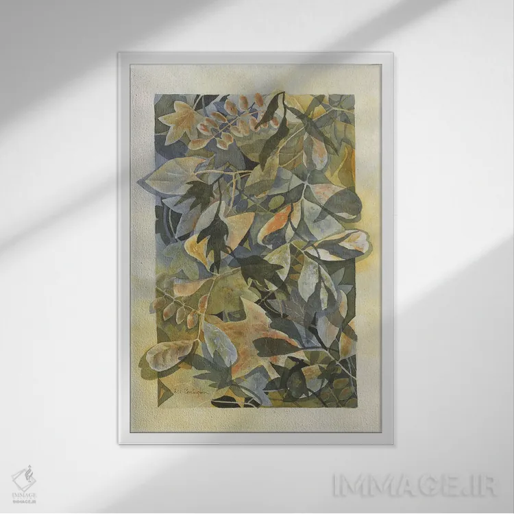 تابلو دکوراتیو پاییز نیوهمپشایر اثر لیز کاوینگتون - نمای قابدار سفید