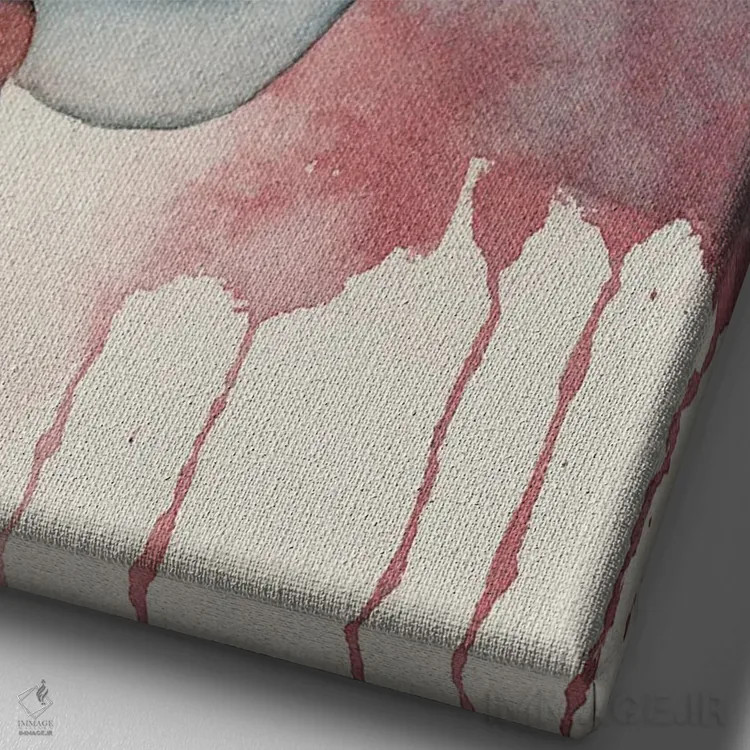 تابلو دکوراتیو دختر خدمتکار نیجریه ای اثر لیز کاوینگتون - نمای نزدیک بافت بوم