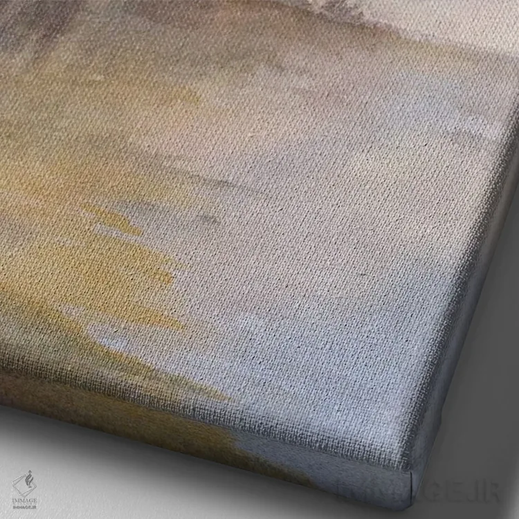 تابلو انتزاعی کوچ اثر لیز کاوینگتون - نمای نزدیک بافت بوم